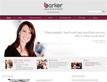 Tablet Screenshot of barker.co.za